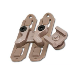 Soporte de Rail WEAPONLINK para molle FMA - Tan