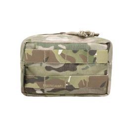 Small Horizontal Molle Pouch Zipped Warrior - Multicam