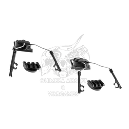 Kit de adaptadores Comtac para casco Z-tactical - Negro