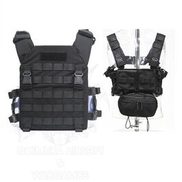 PACK Conquer Chaleco MPC y Mini Chest Rig - Negro