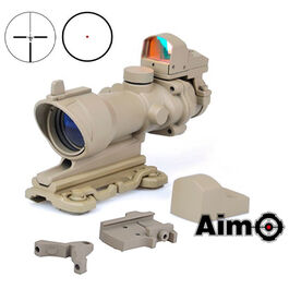 Red dot Tipo ACOG 4x32 con QD y Mini Red Dot AIM-O