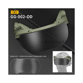 Visera Abatible para casco y 2 lentes WOSport - 