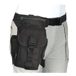 Bandolera Multibolsillos para Pierna - Negro