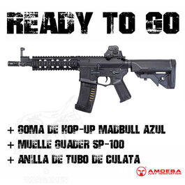 AM-008 M4 CQB Amoeba - Negro - READY TO GO