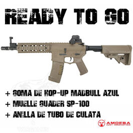AM-008 M4 CQB Amoeba - Tan - READY TO GO