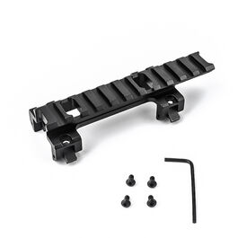 Montura railada larga para MP5/G3 M-ETAL - Negro