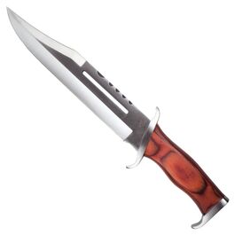Cuchillo de Caza Rambo III H25cm. con funda de Cuero