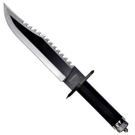 Cuchillo de Caza Rambo II H25cm. - Negro