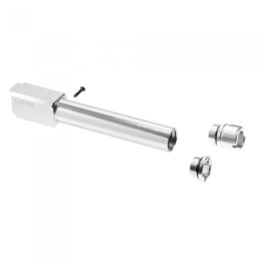 Cañon externo con rosca para Glock 19 Marui Gen.3, Gen.4 Nine Ball - Plata