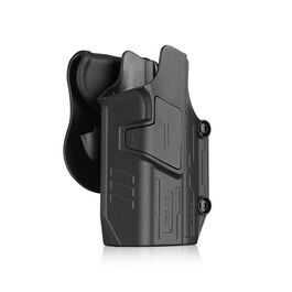 Pistolera rígida Universal con Linterna TLR1-TLR2 HL - Cytac - Negro