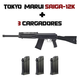 PACK Saiga-12 GBBR y 3 Cargadores - Tokyo Marui