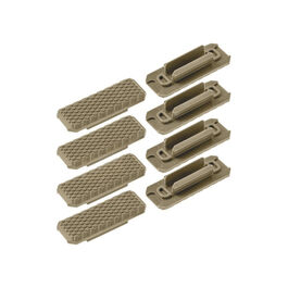 Cubre Railes Type 1 M-Lok 8 Piezas - JJ Airsoft - Tan