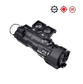 MAWL-C1 Gen3 Aluminium Version Luz Blanca/IR y Laser Rojo/IR - WADSN - Negro