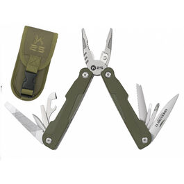 Alicate multiusos táctico Commando VI con funda K25 - Verde