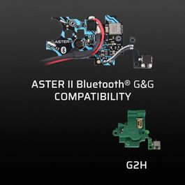 Gatillo electronico ASTER II V2 Expert Para Gearbox G&G G2H con Quantum Trigger 2 Cableado trasero Gate