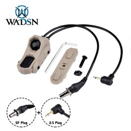Switch Remoto Doble tipo AN para KeyMod-M-LOK y Rail 22mm Conector SF y 2.5mm WADSN