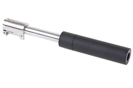 Kit Cañón Externo Roscado con Hop-up regulable con Silenciador para PPK/S Maruzen - Negro