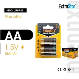 Pilas AA 1,5V 4 unidades - Extrastar