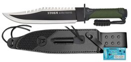 Cuchillo Storm Bowie H25.5cm. con funda K25 - Verde