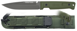 Cuchillo Táctico H15cm. con funda K25 - Verde