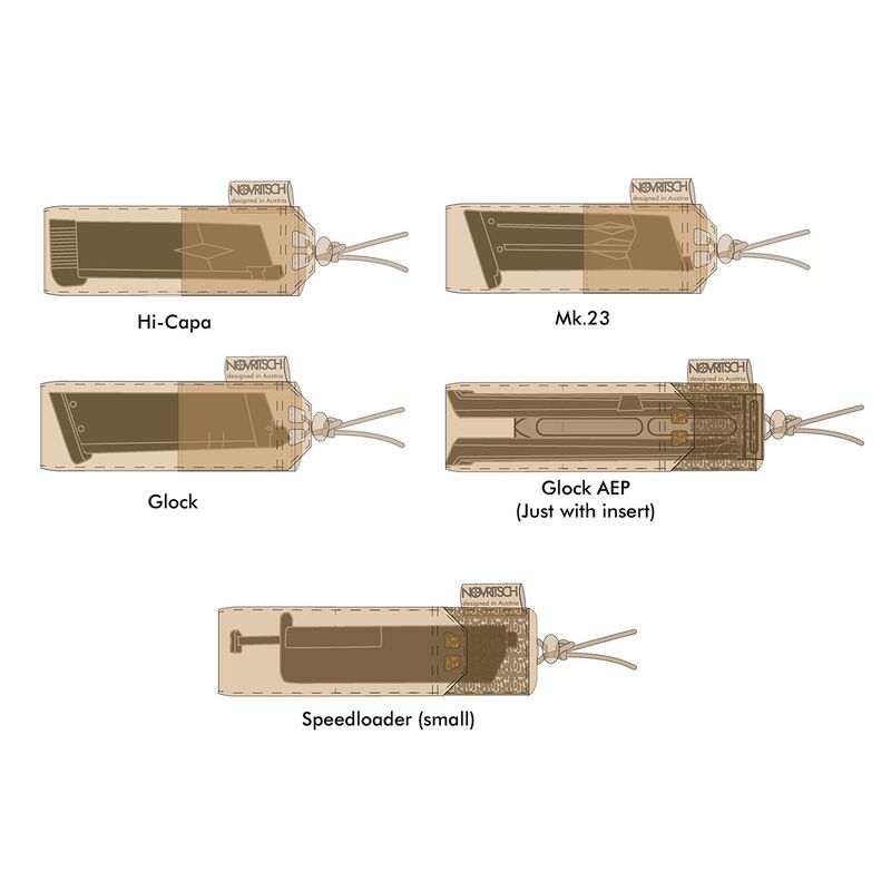 Pouch Horizontal para cargador de Pistola Novritsch - Negro Pouch Horizontal para cargador de Pistola Novritsch - Negro