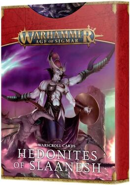 Hedonites of Slaanesh: Warscrolls cards
